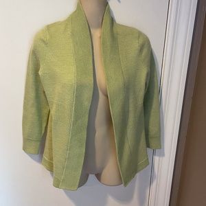 Talbots merino wool open cardigan